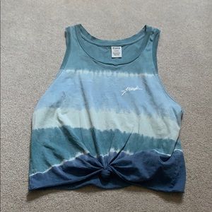 PINK tie dye tank top